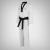 Dobok Fighter Tusah cuello negro económico